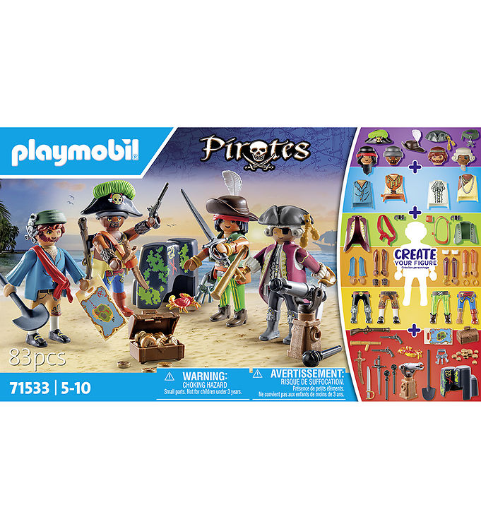 Playmobil Pirates - My Figures: Pirater - 71533 - 83 Dele