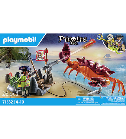 Playmobil Pirates - Kampen mod Kæmpekrabben - 71532 - 26 Dele