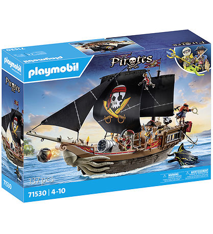 Playmobil Pirates - Stort Piratskib - 71530 - 137 Dele Playmobil Pirates - Stort Piratskib - 71530 - 137 Dele