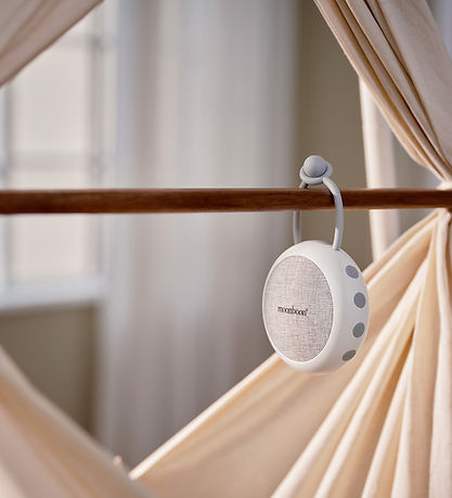 Moonboon White Noise Speaker m. Lyd/Lys - White Cream Moonboon White Noise Speaker m. Lyd/Lys - White Cream
