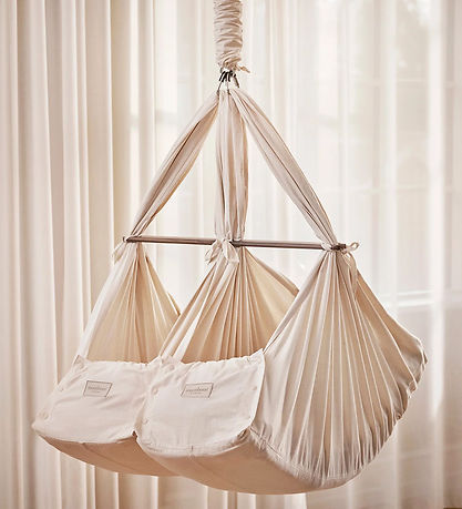 Moonboon Tvillinge-slyngevugge - 70x95 cm - Nature Moonboon Tvillinge-slyngevugge - 70x95 cm - Nature