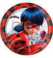 Decorata Party Paptallerkner - 8-pak - 23 cm - Miraculous Lady Decorata Party Paptallerkner - 8-pak - 23 cm - Miraculous Lady