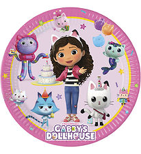Decorata Party Paptallerkner - 8-pak - 23 cm - Gabby's Dollhouse Decorata Party Paptallerkner - 8-pak - 23 cm - Gabby's Dollhouse