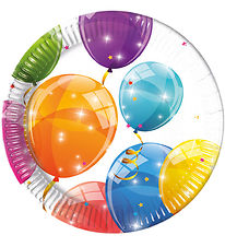 Decorata Party Paptallerkner - 8-pak - 23 cm - Sparkling Balloon Decorata Party Paptallerkner - 8-pak - 23 cm - Sparkling Balloon