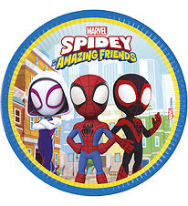 Decorata Party Paptallerkner - 8-pak - 23 cm - Spidey & His Amaz Decorata Party Paptallerkner - 8-pak - 23 cm - Spidey & His Amaz
