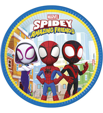 Decorata Party Paptallerkner - 8-pak - 23 cm - Spidey & His Amaz