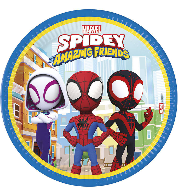 Decorata Party Paptallerkner - 8-pak - 23 cm - Spidey & His Amaz