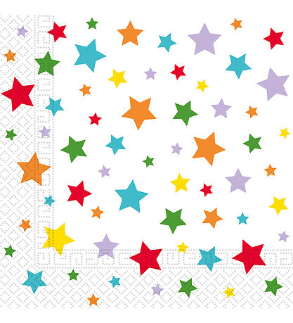 Decorata Party Servietter - 20-pak - 33x33 cm - Multicolor Brigh