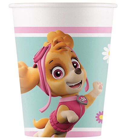 Decorata Party Papkrus - 8-pak - 200 ml - Paw Patrol Skye And Ev