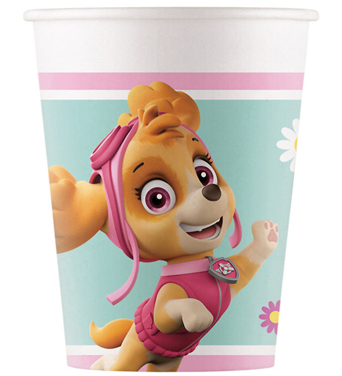 Decorata Party Papkrus - 8-pak - 200 ml - Paw Patrol Skye And Ev