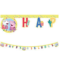 Decorata Party Happy Birthday Banner - Peppa Pig Messy Play Decorata Party Happy Birthday Banner - Peppa Pig Messy Play