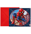 Decorata Party Invitationer - 6-pak - Spider-Man Crime Fighter Decorata Party Invitationer - 6-pak - Spider-Man Crime Fighter