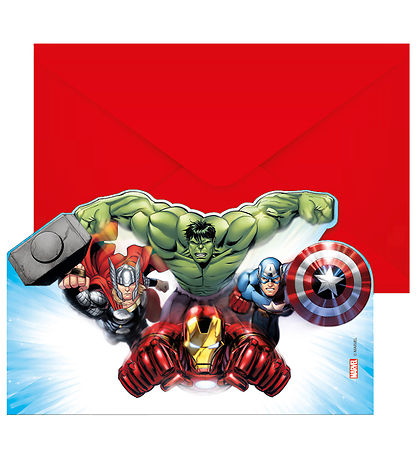 Decorata Party Invitationer - 6-pak - Avengers Infinity Stones Decorata Party Invitationer - 6-pak - Avengers Infinity Stones