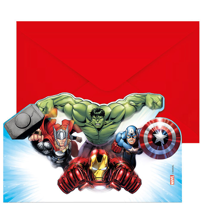 Decorata Party Invitationer - 6-pak - Avengers Infinity Stones
