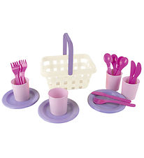 Dantoy Picnic Spisesæt  - 21 Dele - Rosa/Lilla Dantoy Picnic Spisesæt  - 21 Dele - Rosa/Lilla