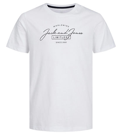Jack Jones T-shirt - JjFerris - White/Big print Jack Jones T-shirt - JjFerris - White/Big print