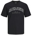 Jack & Jones T-shirt - JjeCaleb - Black Jack & Jones T-shirt - JjeCaleb - Black