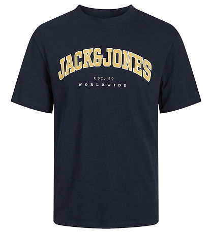 Jack & Jones T-shirt - JjeCaleb - Navy Blazer