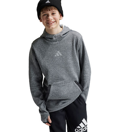 adidas Performance Hættetrøje - J PFL HD - Grå adidas Performance Hættetrøje - J PFL HD - Grå
