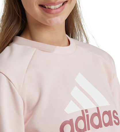adidas Performance Sweatsæt - J BL FT TS - Rosa/Hvid