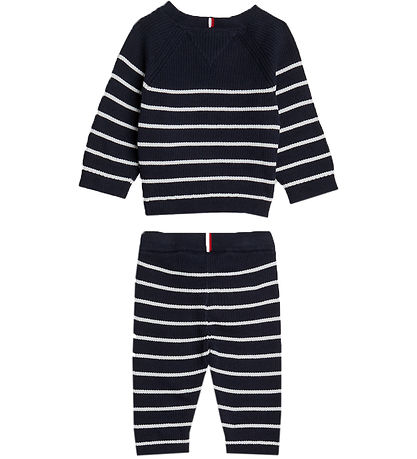 Tommy Hilfiger Gaveæske - Cardigan/Bukser - Strik - Desert Sky S Tommy Hilfiger Gaveæske - Cardigan/Bukser - Strik - Desert Sky S