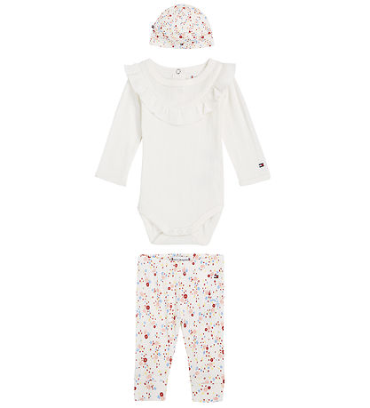 Tommy Hilfiger Gaveæske - Body l/æ/Bukser/Hue - White Flower Tommy Hilfiger Gaveæske - Body l/æ/Bukser/Hue - White Flower