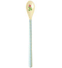 Rice Spoon - Melamine - Latte - Blue/Ravishing Radish