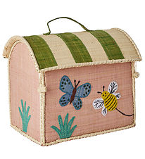Panier de stockage Rice - Supplément Petit Raffia Maison - Rose 