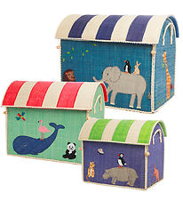 Rice Opbevaringskurve - Raffia - 3 stk. - 52/45/37 cm - Animal Rice Opbevaringskurve - Raffia - 3 stk. - 52/45/37 cm - Animal