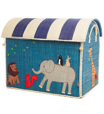 Rice Opbevaringskurve - Raffia - 3 stk. - 52/45/37 cm - Animal