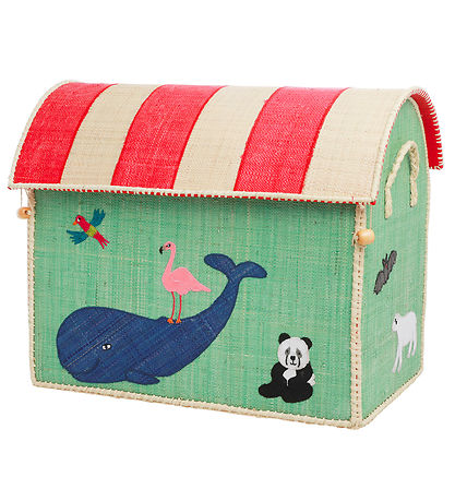 Rice Opbevaringskurve - Raffia - 3 stk. - 52/45/37 cm - Animal