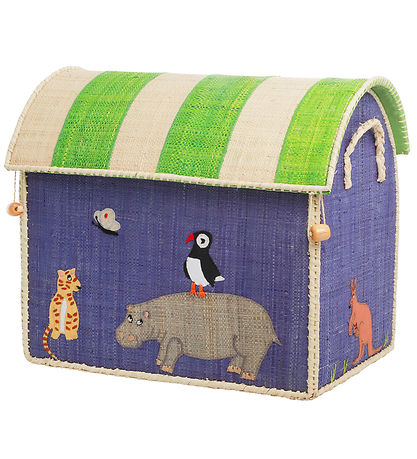 Rice Opbevaringskurve - Raffia - 3 stk. - 52/45/37 cm - Animal Rice Opbevaringskurve - Raffia - 3 stk. - 52/45/37 cm - Animal