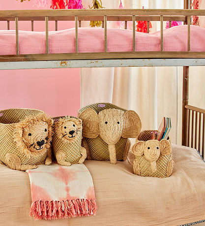 Rice Opbevaringskurv - Raffia/Søgræs - Stor Elefant - Natur Rice Opbevaringskurv - Raffia/Søgræs - Stor Elefant - Natur