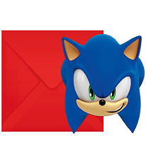 Decorata Party Invitationer - 6-pak - Sonic Speed Decorata Party Invitationer - 6-pak - Sonic Speed