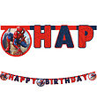 Decorata Party Happy Birthday Banner - Spider-Man Crime Fighter Decorata Party Happy Birthday Banner - Spider-Man Crime Fighter