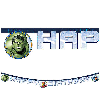 Decorata Party Happy Birthday Banner - Avengers Infinity Stones Decorata Party Happy Birthday Banner - Avengers Infinity Stones