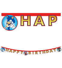 Decorata Party Happy Birthday Banner - Sonic Speed Decorata Party Happy Birthday Banner - Sonic Speed