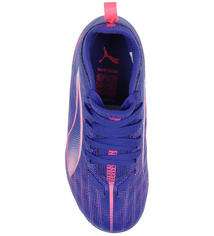 Puma Fodboldstøvler - Ultra 5 Match FG/AG Jr - Lapis Lazuli/Hvid