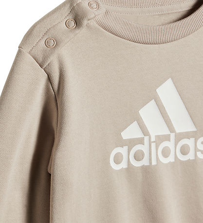 adidas Performance Sweatsæt - I Bos Logo Jog - Beige/Grøn adidas Performance Sweatsæt - I Bos Logo Jog - Beige/Grøn