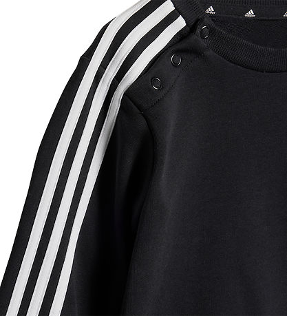 adidas Performance Sweatsæt - I 3S Jog - Sort/Grå adidas Performance Sweatsæt - I 3S Jog - Sort/Grå