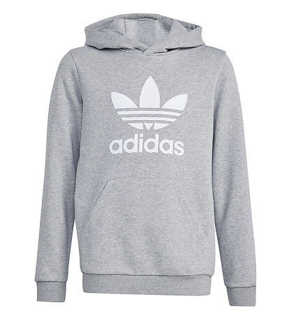 adidas Originals Hættetrøje  - Trefoil - Grå adidas Originals Hættetrøje  - Trefoil - Grå