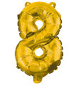 Decorata Party Foileballon - 85 cm - No 8 - Guld