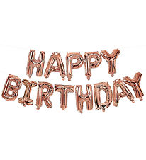 Decorata Party Foileballoner - 340 cm - Happy Birthday - Rose Go Decorata Party Foileballoner - 340 cm - Happy Birthday - Rose Go