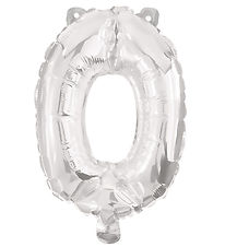Decorata Party Foileballon - 95 cm - No 0 - Sølv Decorata Party Foileballon - 95 cm - No 0 - Sølv
