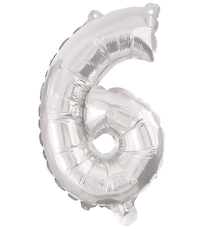 Ballon aluminium Decorata Party - 95 cm - N° 6 - Argent