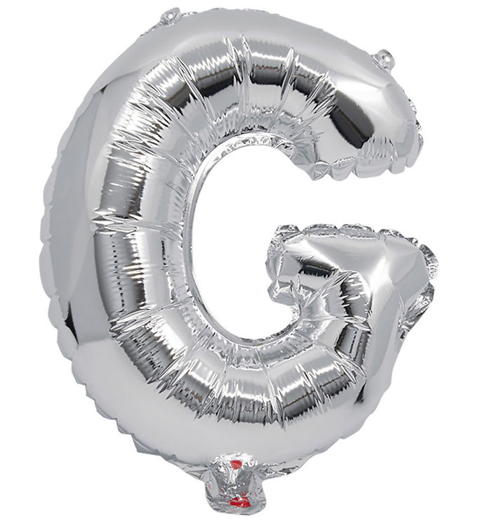 Decorata Party Foileballon - 33 cm - G - Sølv
