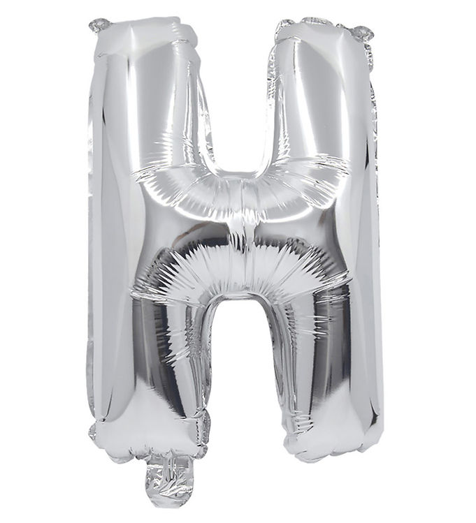 Decorata Party Foileballon - 35 cm - H - Sølv