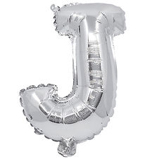 Decorata Party Foileballon - 31 cm - J - Sølv Decorata Party Foileballon - 31 cm - J - Sølv