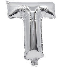 Decorata Party Foileballon - 32 cm - T - Sølv Decorata Party Foileballon - 32 cm - T - Sølv