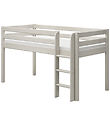 Flexa Halvhøj Seng m. Lige Stige - Classic - 210x110x120 cm - Hv Flexa Halvhøj Seng m. Lige Stige - Classic - 210x110x120 cm - Hv